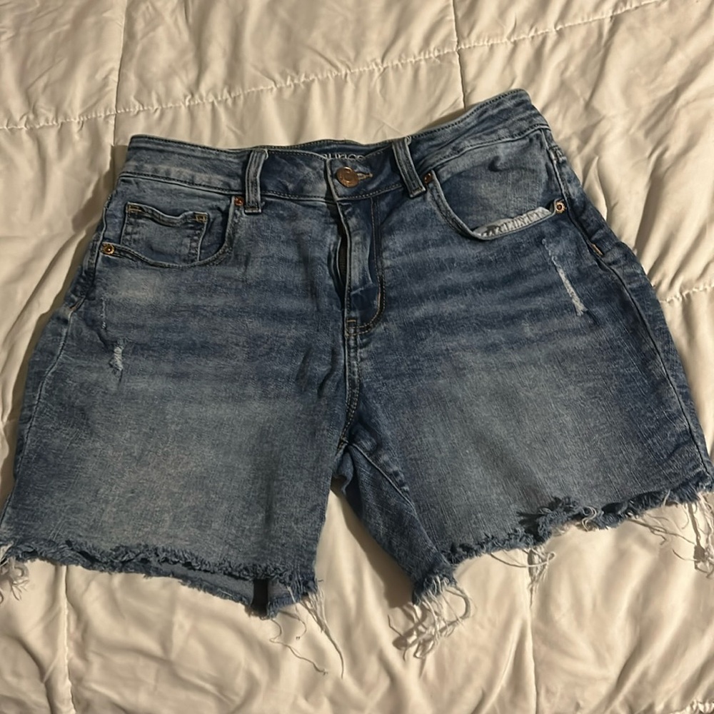 Maurice’s high rise denim shorts